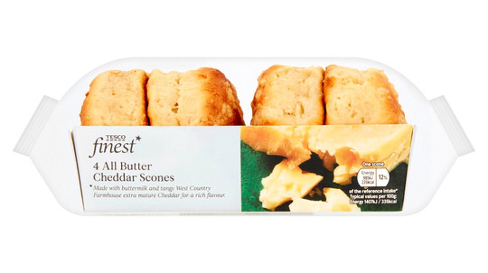 Tesco Finest All Butter Cheddar Scones